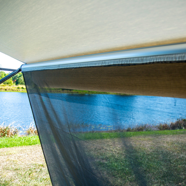 Aussie Traveller Sunblocker Privacy Screen  End Wall - Black