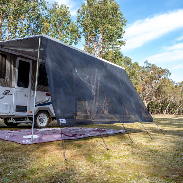 Aussie Traveller Sunblocker Privacy Screen  Front - 4.4m