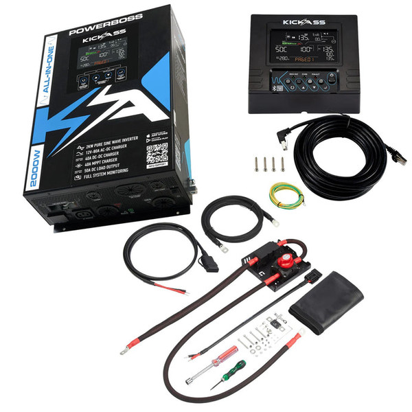 KickAss PowerBoss with remote display and Plug & Play kit