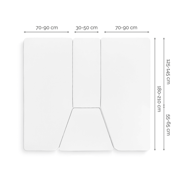 Walra 4Pcs bed Fitted sheet - White