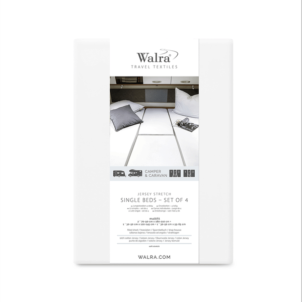 Walra 4Pcs bed Fitted sheet - White