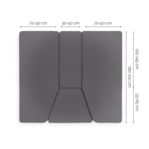 Walra 4Pcs bed Fitted sheet - Anthracite