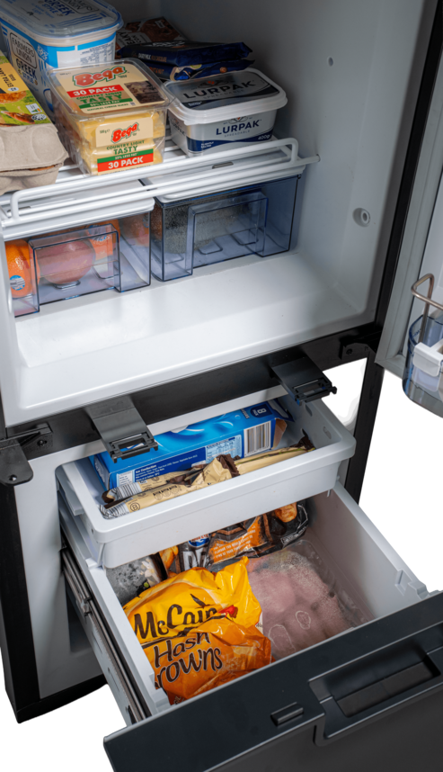 myCOOLMAN 205L Upright Dual Zone Fridge / Freezer