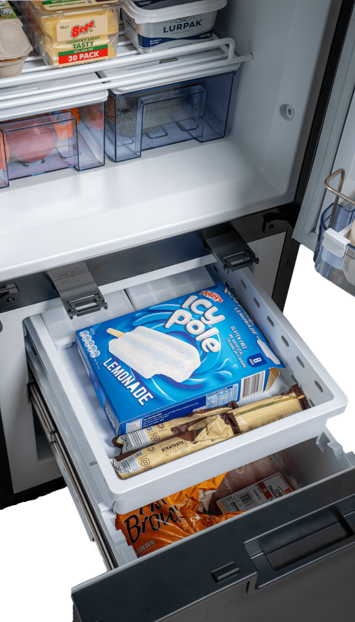 myCOOLMAN 250L Upright Dual Zone Fridge / Freezer