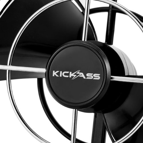 KickAss 12V / 24V 360°, 3 Speed Caravan Fan - Black