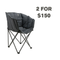 Travellife Lago Chair Cross Stormy Grey