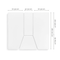 Walra 4Pcs bed Fitted sheet - White