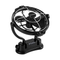 KickAss 12V / 24V 360°, 3 Speed Caravan Fan - Black