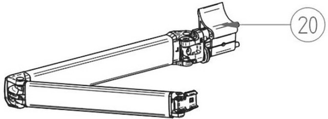 Thule 5003 Awning Spring Arm RH - >3.0m