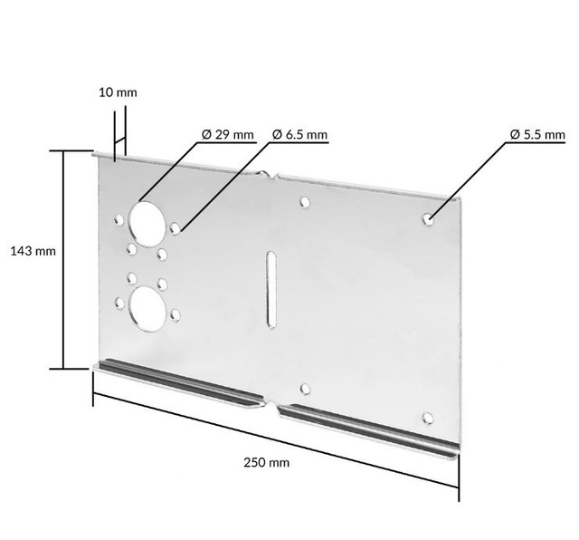 Autoterm Stainless Steel Bendable Mounting Brackets