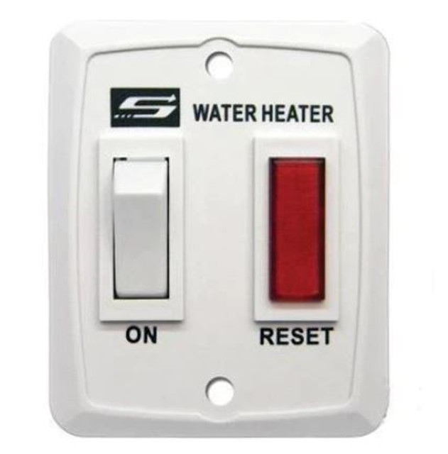 Suburban Water Heater Wall Switch, Lamp & Plate