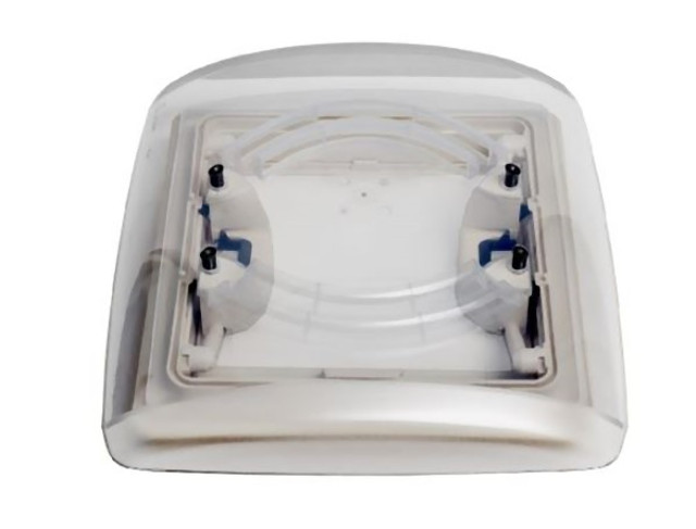 MPK 280 x 280mm 4 Way Roof Vent - White With Tinted Dome