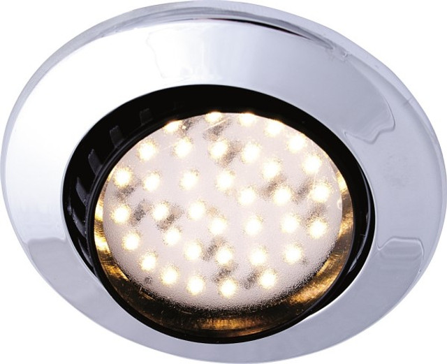 Comet Interior LED 12V Matt Silver With Switch 36SMD