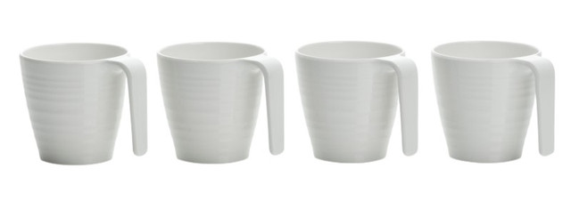Stacking Mugs - Soft White - 4 Piece Set