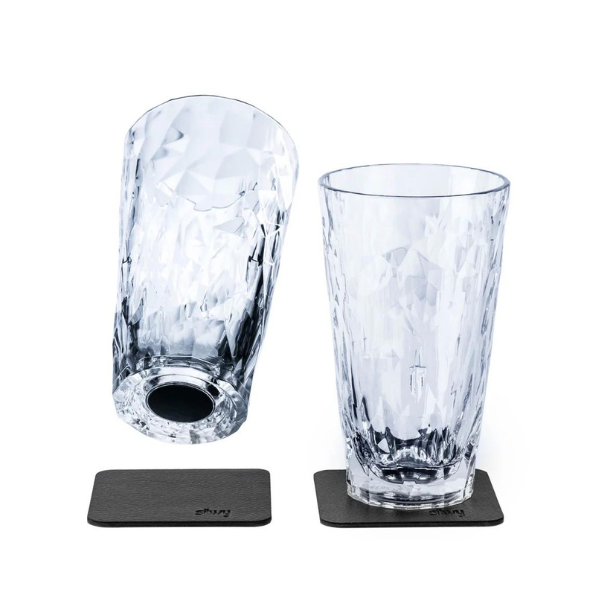 Silwy Magnetic Plastic Glass - Longdrink - 2 Pk