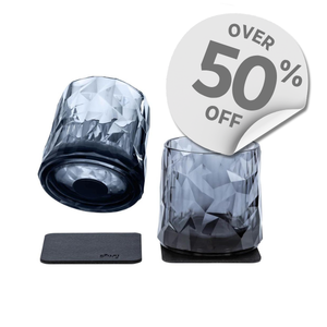 Silwy Magnetic Plastic Glass - Tumbler Grey - 2Pk