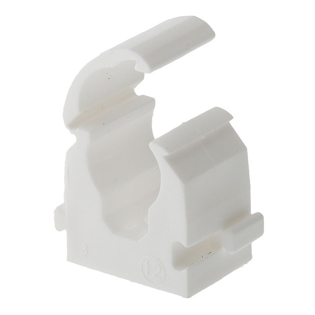 12mm Water Pipe Support Clips JG Each - White