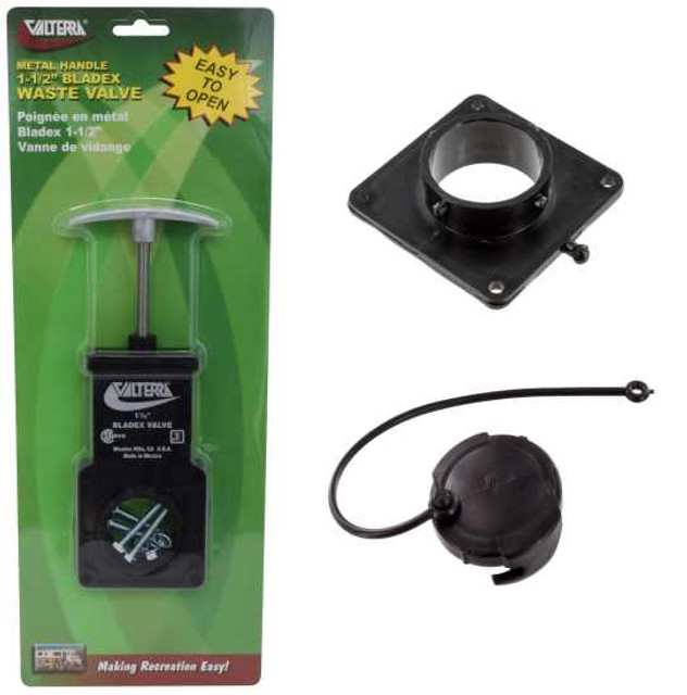 Valterra 1½" Dump Valve Kit With Blank Cap