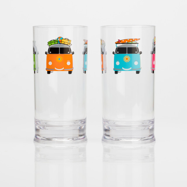 Flamefield Tall Tumbler - Happy Campers 2pk