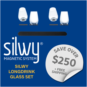 Silwy Magnetic Crystal Longdrink Glass Set