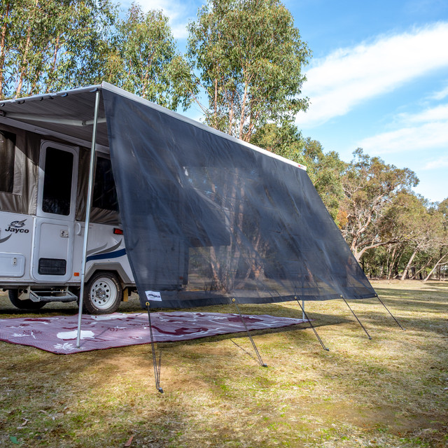 Aussie Traveller Sunblocker Privacy Screen  Front - 4.4m