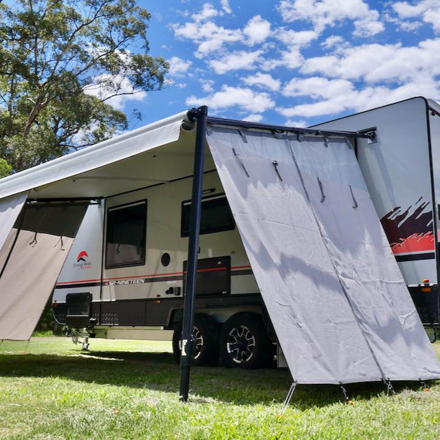 Aussie Traveller Xtend Premium Reversible End Shade Wall