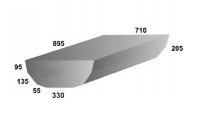 Water Tank - 102 Litre - 895 x 710 x 205 (Refer Diagram)