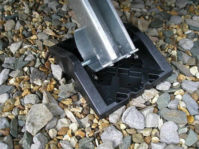 Milenco Corner Feet for Caravan Stabilisers