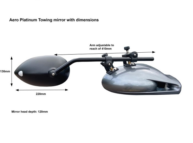 Milenco Platinum Aero Mirrors