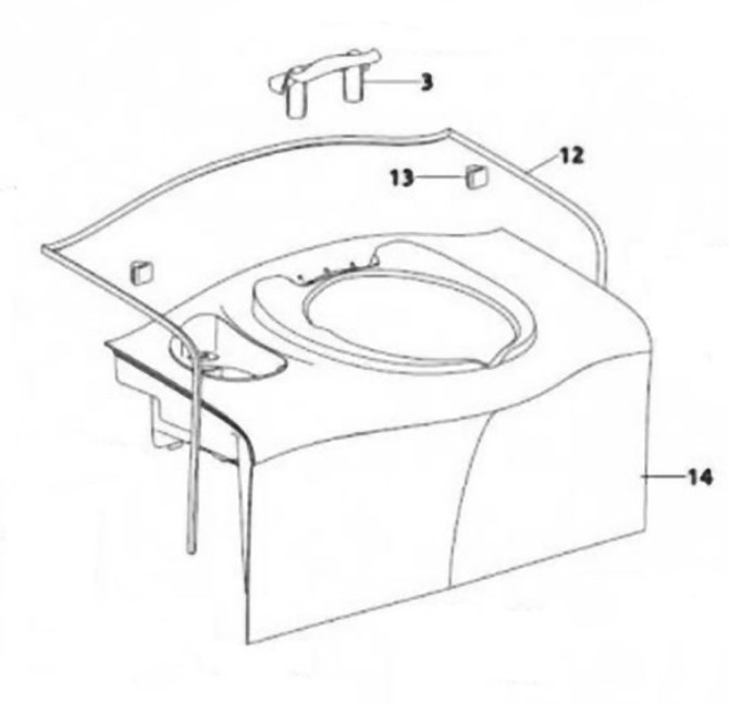 Thetford Wall Brackets For C402 12V Toilets