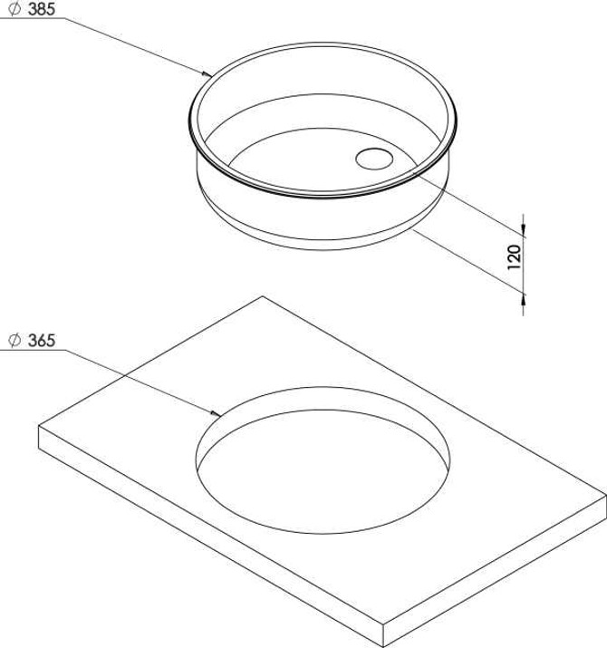CAN Cylindrical Sink
