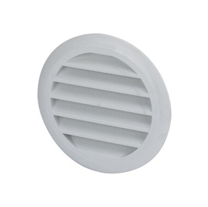 Round Flush Mounted White Louvre Vent