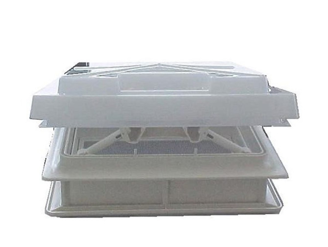 MPK 280 x 280mm 4 Way Roof Vent - Opaque Dome