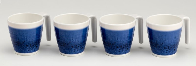 Stacking Mugs - Swirl - 4 Piece Set