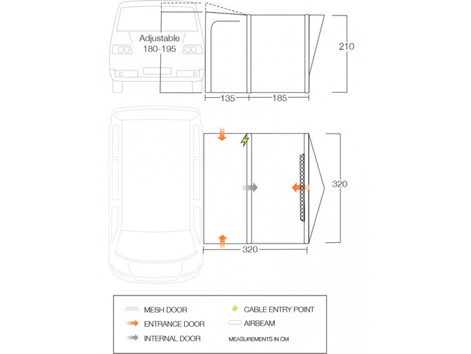 Vango Tolga VW Inflatable Drive Away Awning