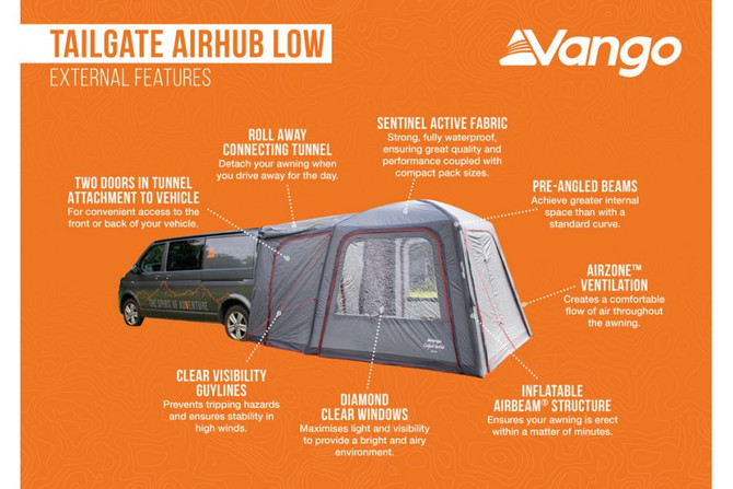 Vango Tailgate Inflatable Drive Away Awning - Low