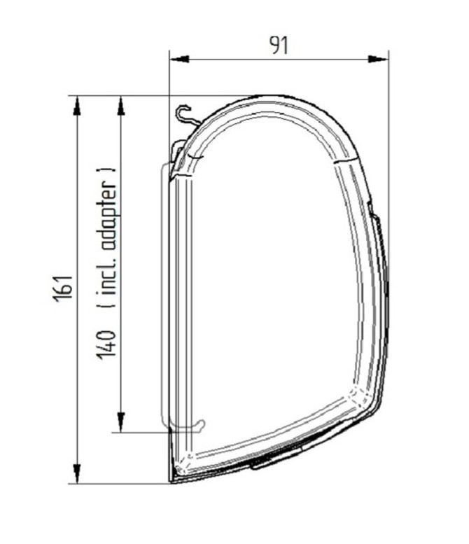 Thule 5200 Awning Mystic Grey - 3.5m