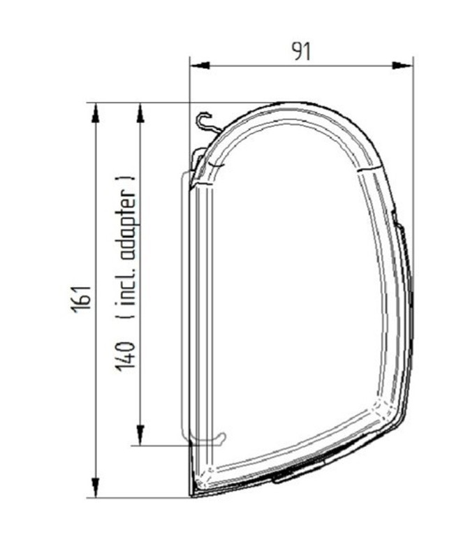 Thule 5200 Awning Anthracite Case Mystic Grey - 4.0m