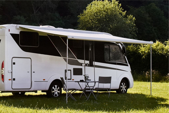 Thule 8000 Awning Mystic Grey - 5.5m Long x 2.75m Reach