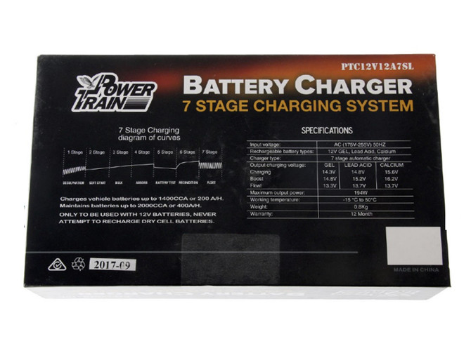 Power Train 6 Amp 12V Auto 7 Stage Battery Charger