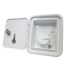 Locking Water Filler with Square Door - White