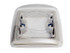MPK 280 x 280mm 4 Way Roof Vent - S/White With Tinted Dome