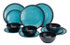 Dinner Set - Granite Aqua - 12 Piece Set