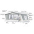 Inaca Sands 250 Coal Awning Complete - 10.5m