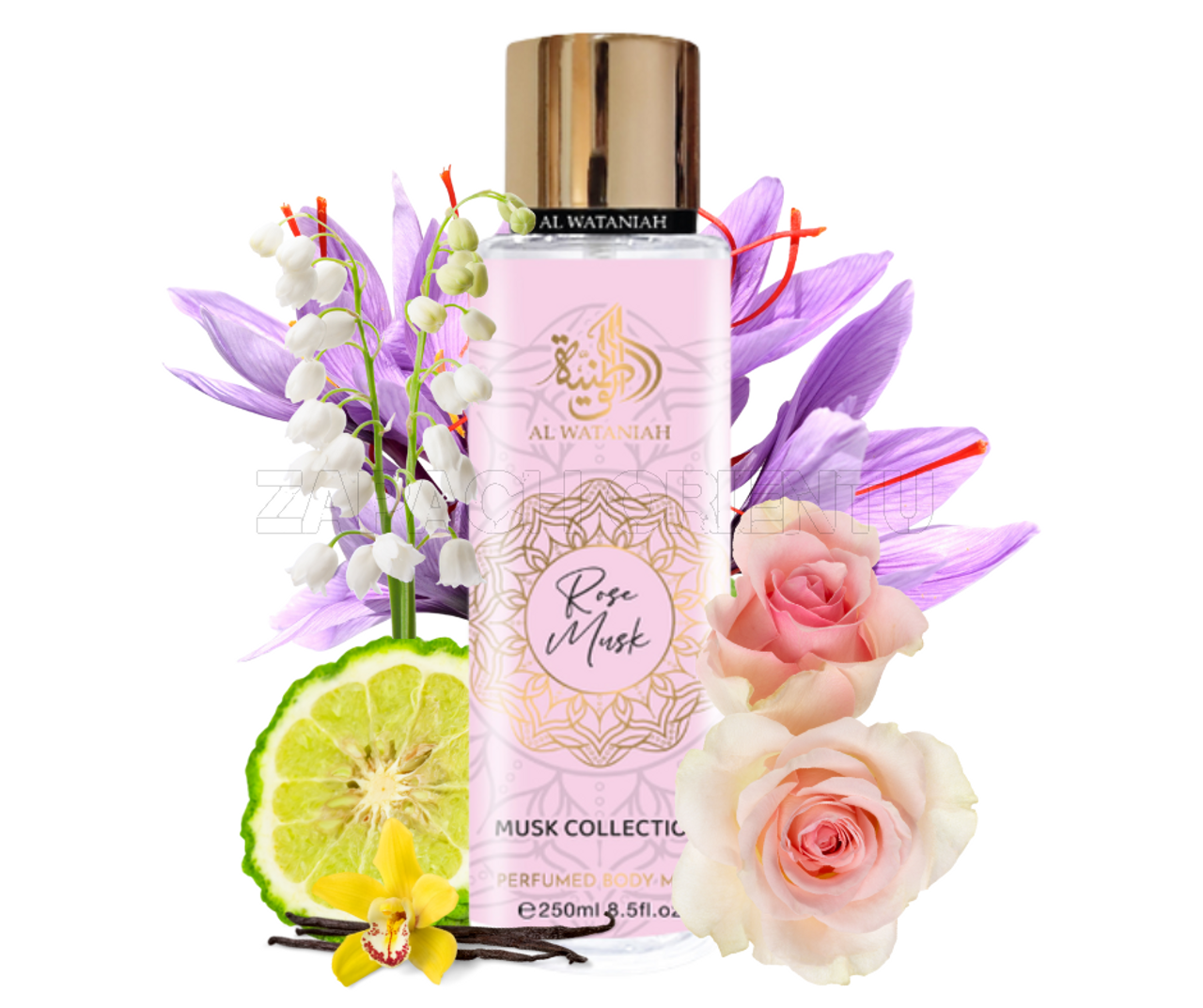 Al Wataniah Musk Collection Rose Musk body mist 250 ml
