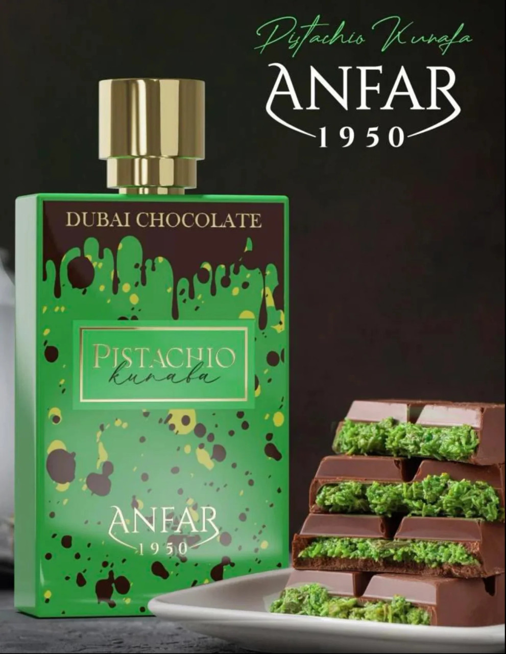 Pistachio Kunafa Anfar 1950 (Unisex)-80Ml EDP