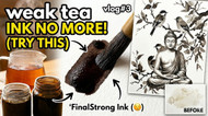 Upcycling Spoiled Tea Into High-Contrast Artist Ink