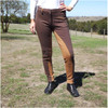 Two Tone Jodhpurs Choco Brown n Light Brown with Self Seat Knee Patch