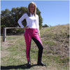 Two Tone Jodhpurs Pink n Black with Self Seat Knee Patch