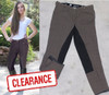 Brown -Check- Breech-Black- Suede -Full- Seat